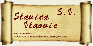 Slavica Vlaović vizit kartica